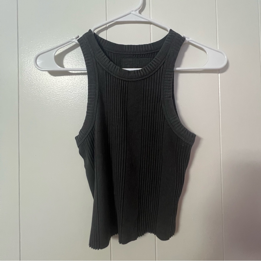 Aerie Grey Cropped Tank
